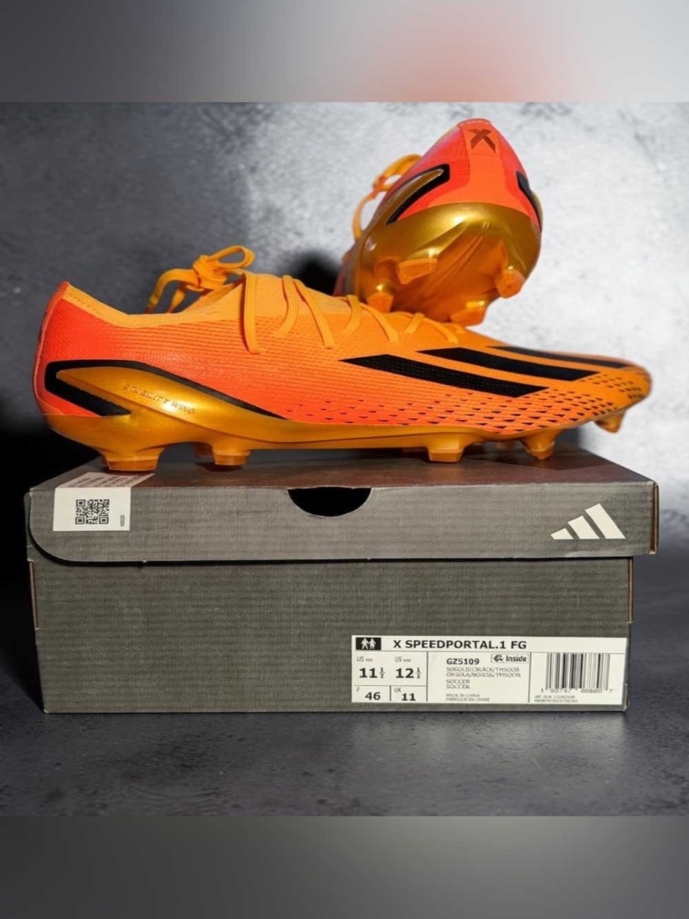 Adidas X Speedportal.1 FG Heatspawn Soccer Cleats Orange Men’s 11.5 NIB